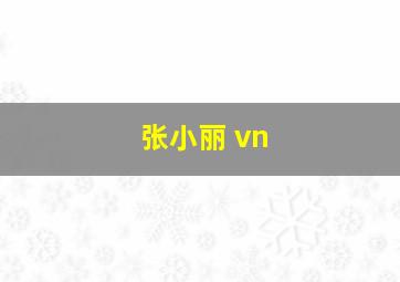 张小丽 vn